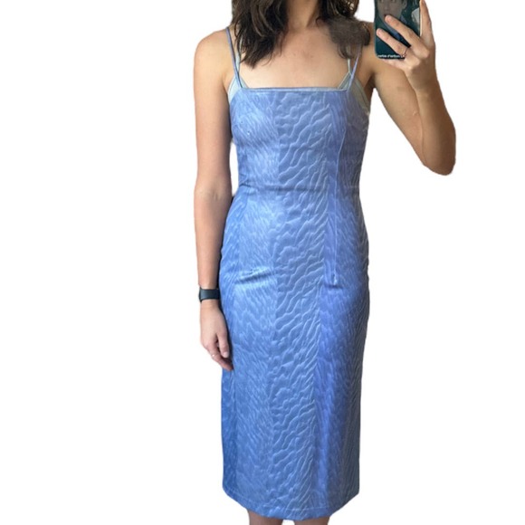 Y2k Alexia Admor Periwinkle Midi Gown - Picture 7 of 7